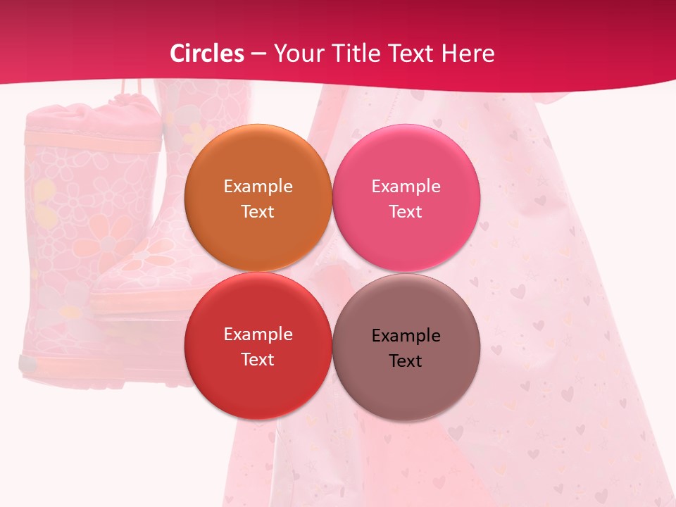 Childhood Wellington Isolated On White PowerPoint Template