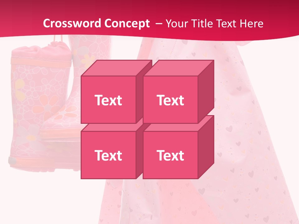 Childhood Wellington Isolated On White PowerPoint Template