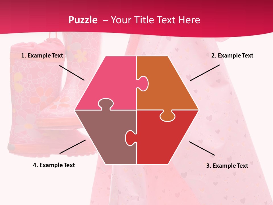 Childhood Wellington Isolated On White PowerPoint Template