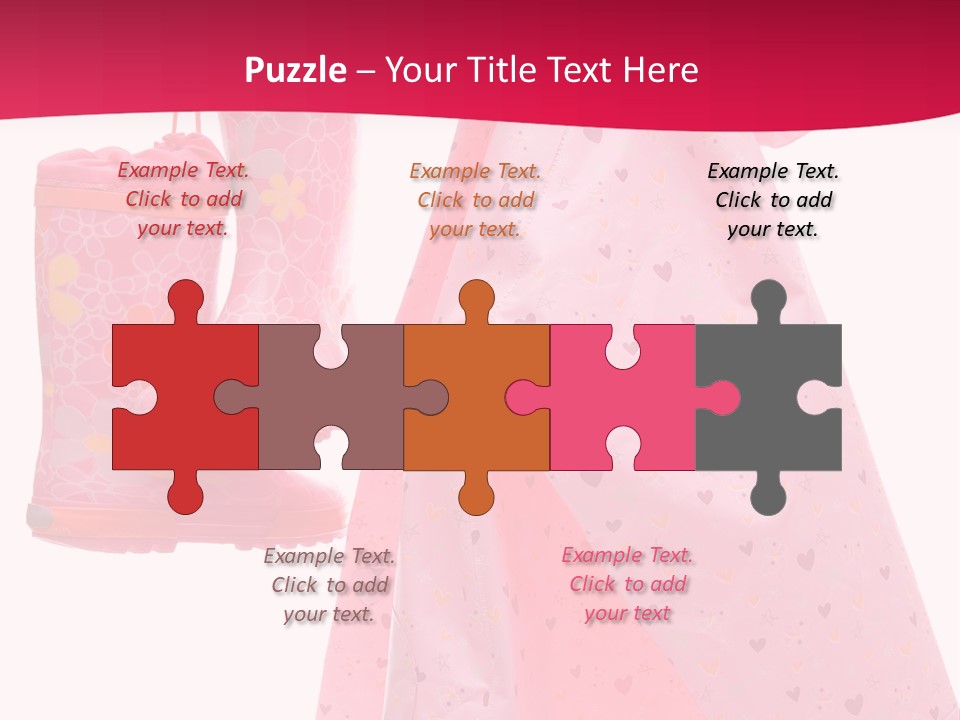 Childhood Wellington Isolated On White PowerPoint Template