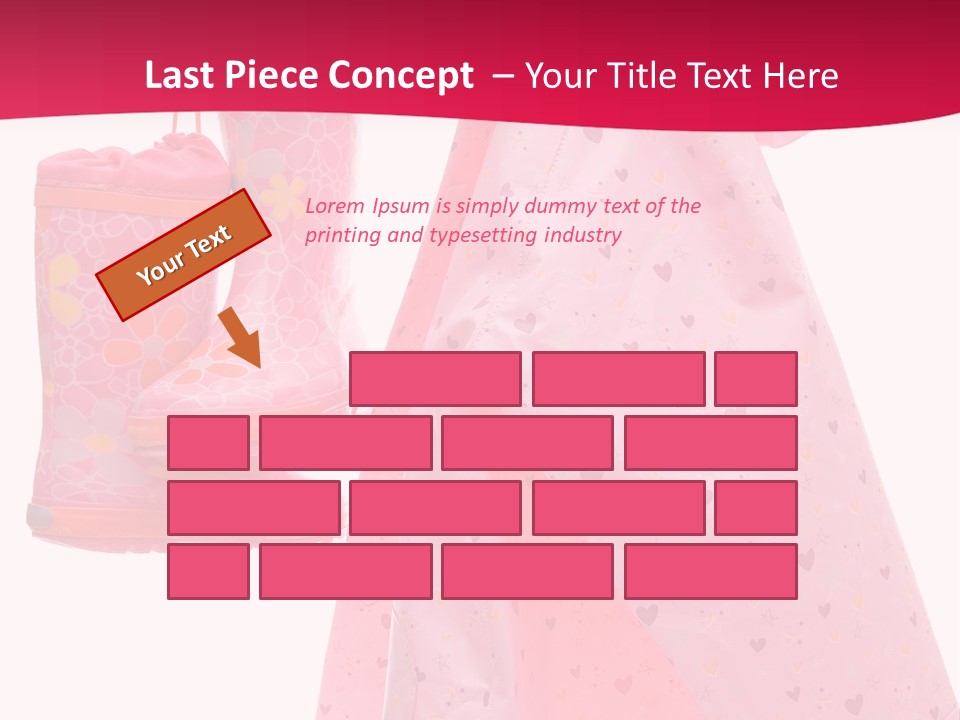 Childhood Wellington Isolated On White PowerPoint Template