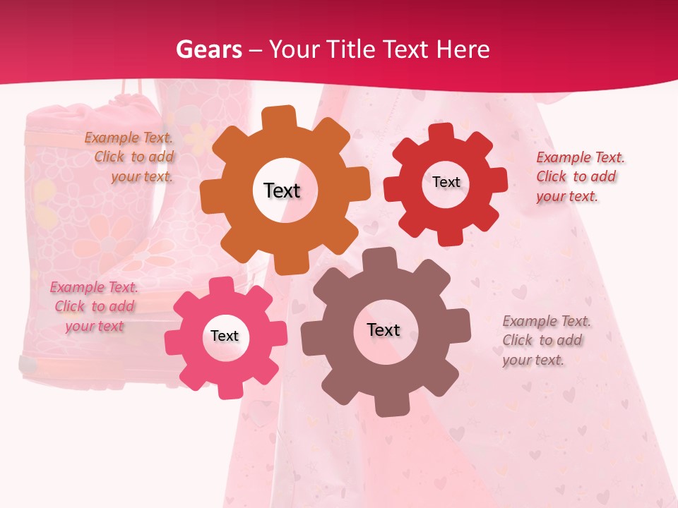 Childhood Wellington Isolated On White PowerPoint Template