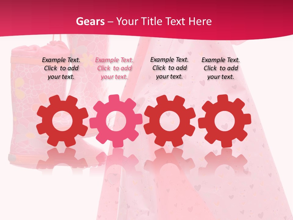 Childhood Wellington Isolated On White PowerPoint Template