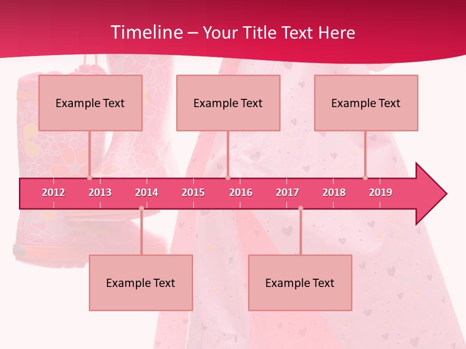 Childhood Wellington Isolated On White PowerPoint Template