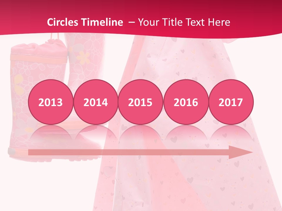 Childhood Wellington Isolated On White PowerPoint Template