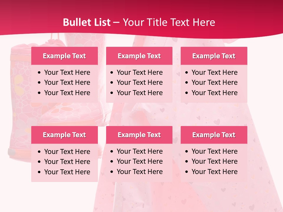 Childhood Wellington Isolated On White PowerPoint Template