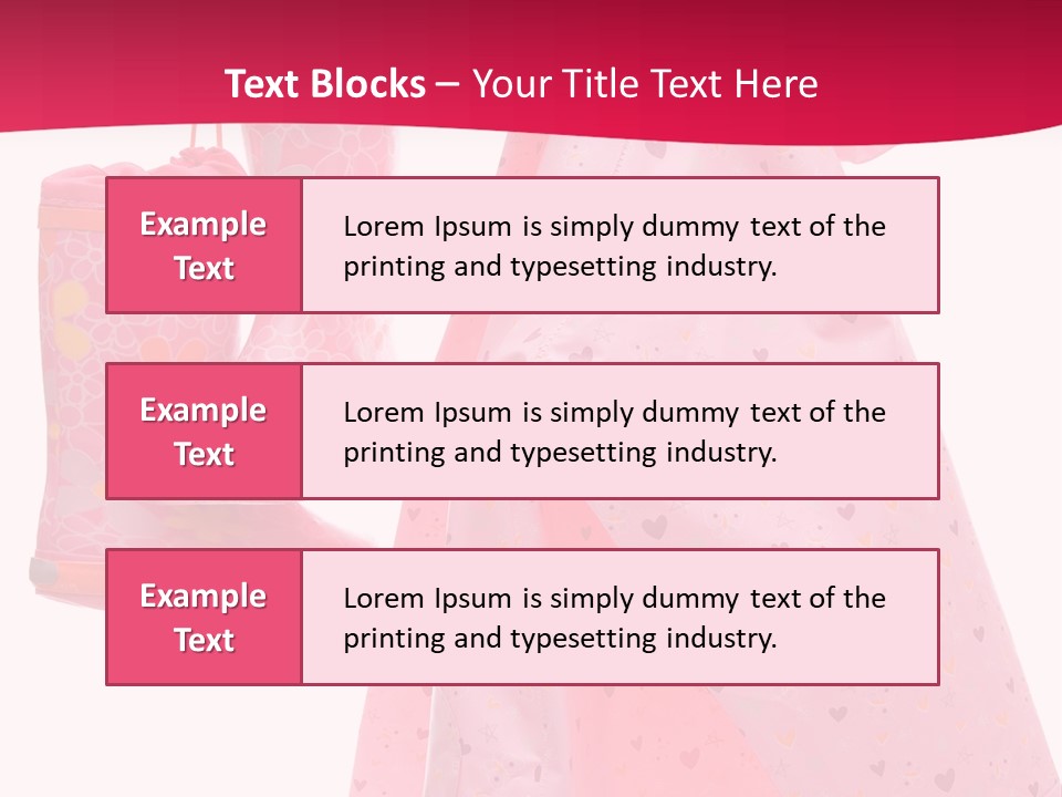 Childhood Wellington Isolated On White PowerPoint Template