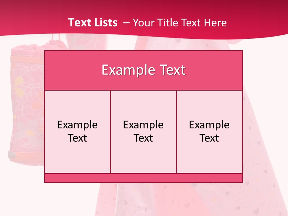 Childhood Wellington Isolated On White PowerPoint Template