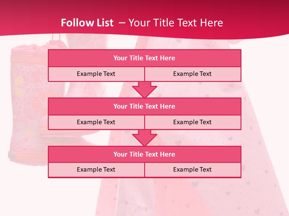 Childhood Wellington Isolated On White PowerPoint Template