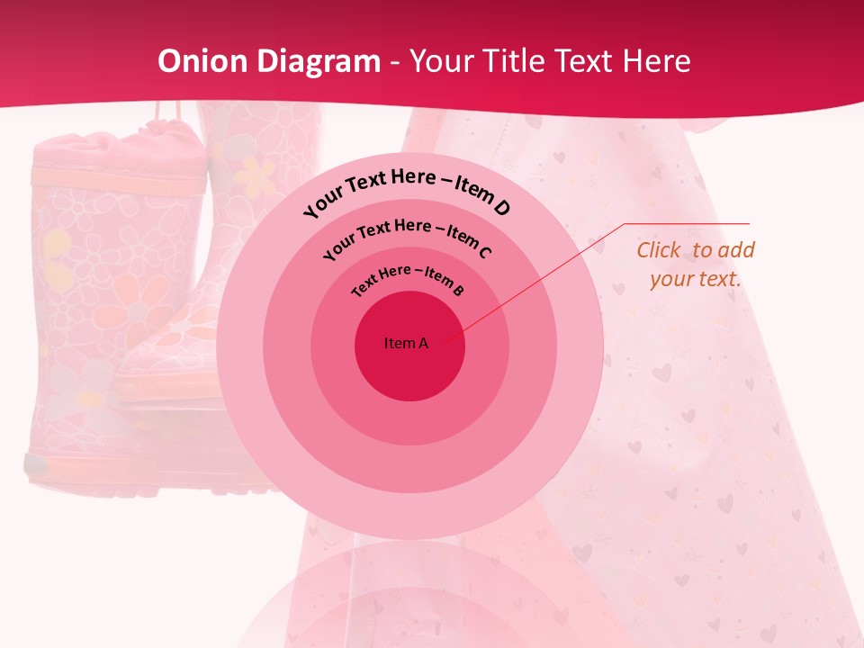 Childhood Wellington Isolated On White PowerPoint Template