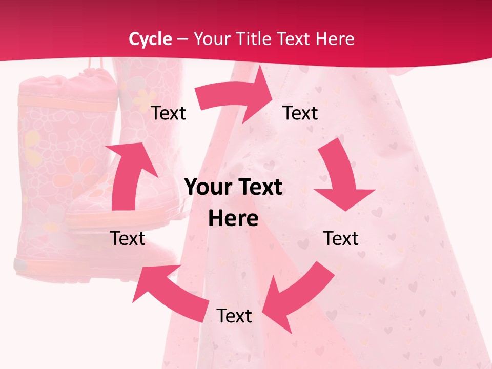 Childhood Wellington Isolated On White PowerPoint Template