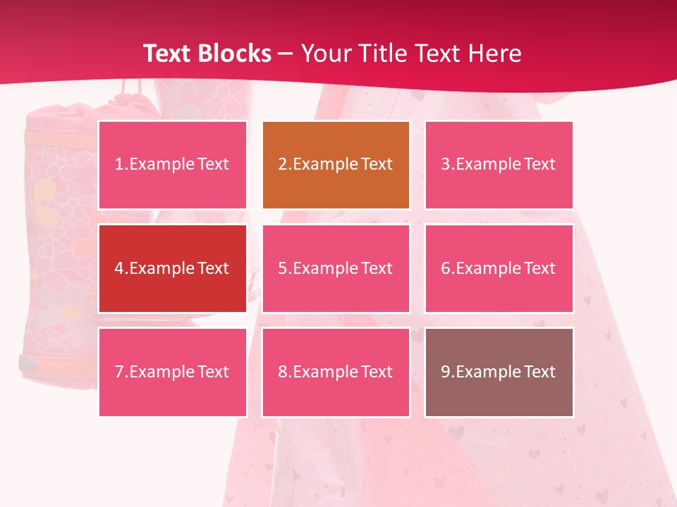 Childhood Wellington Isolated On White PowerPoint Template