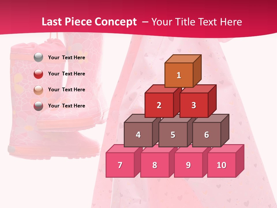 Childhood Wellington Isolated On White PowerPoint Template