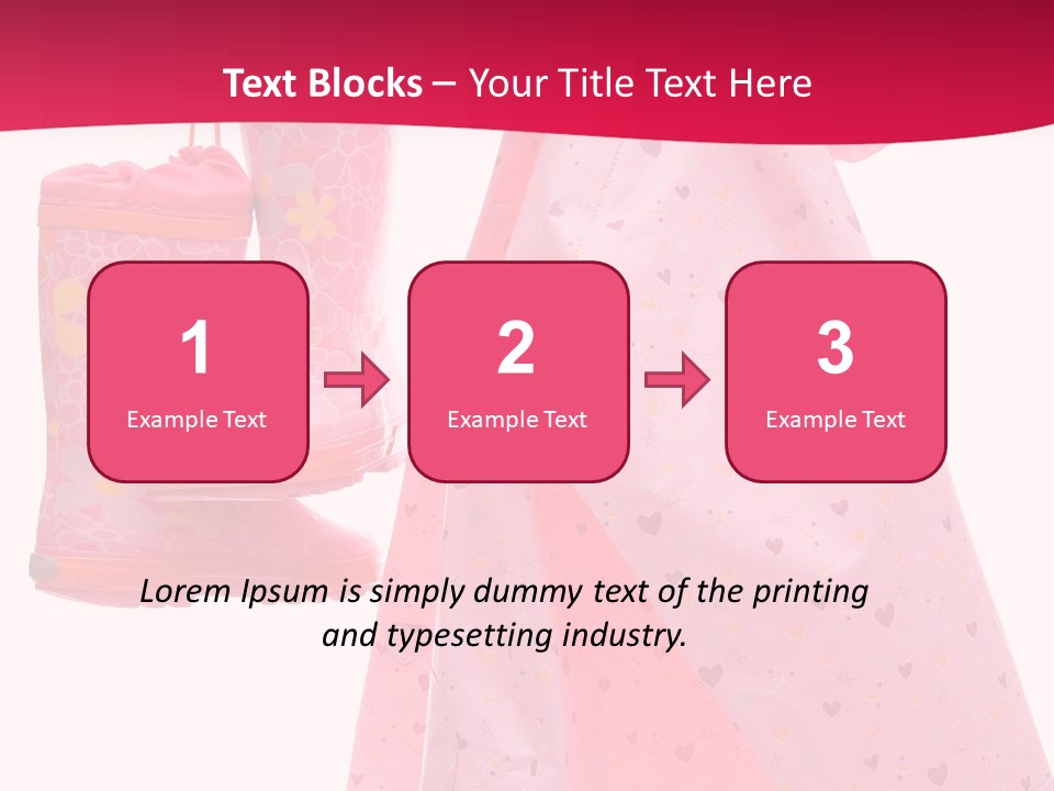 Childhood Wellington Isolated On White PowerPoint Template