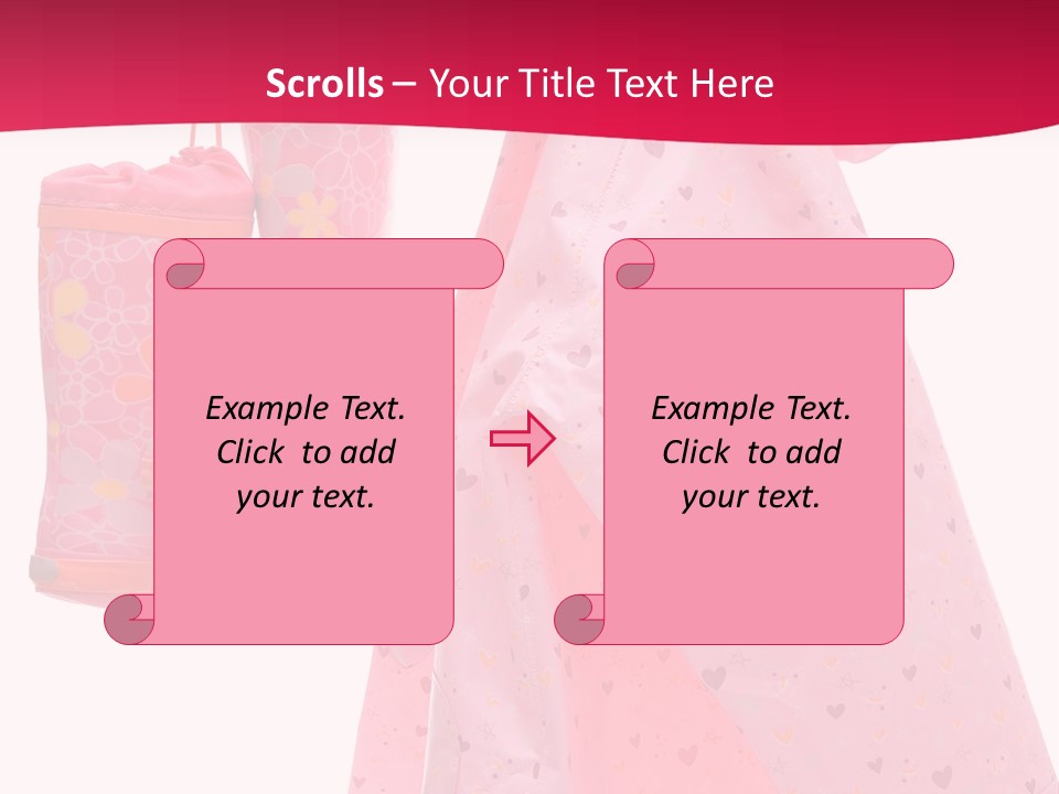 Childhood Wellington Isolated On White PowerPoint Template