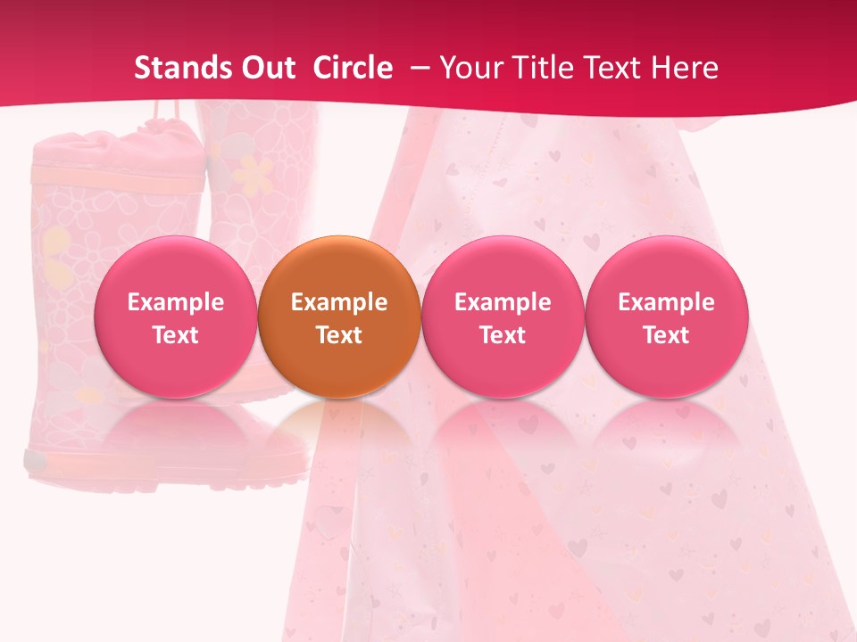 Childhood Wellington Isolated On White PowerPoint Template