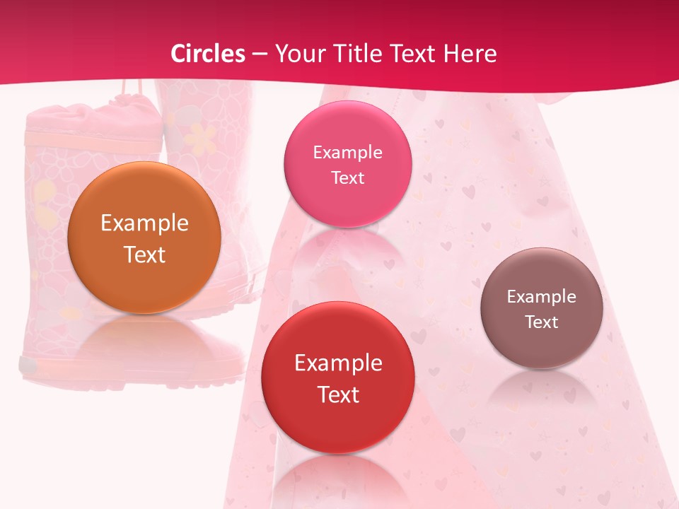 Childhood Wellington Isolated On White PowerPoint Template