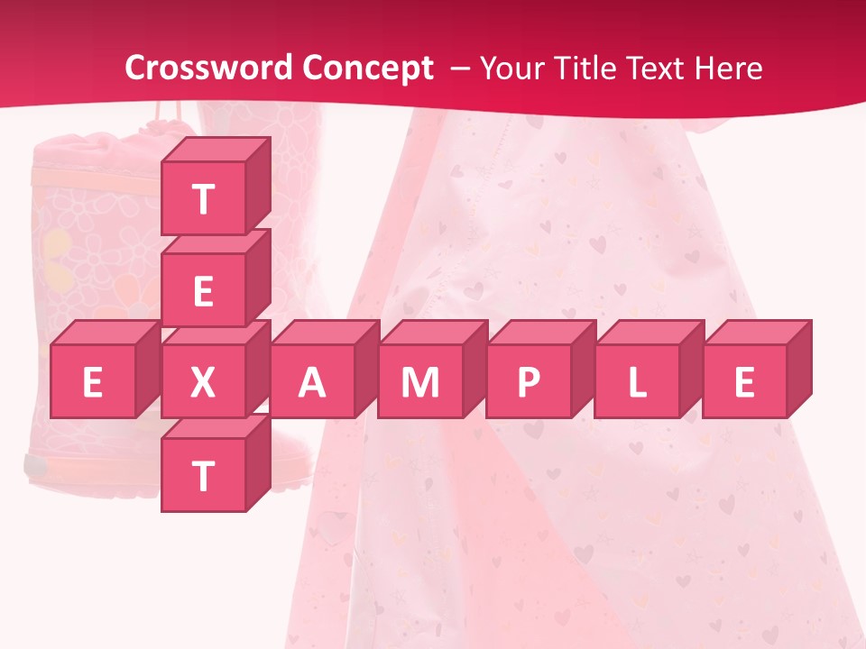 Childhood Wellington Isolated On White PowerPoint Template