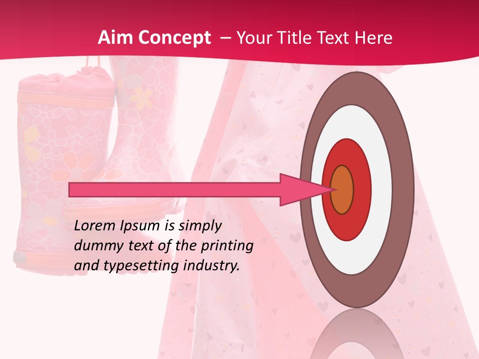 Childhood Wellington Isolated On White PowerPoint Template