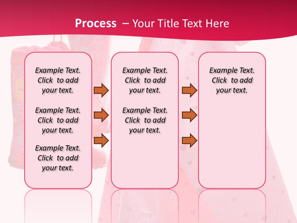 Childhood Wellington Isolated On White PowerPoint Template