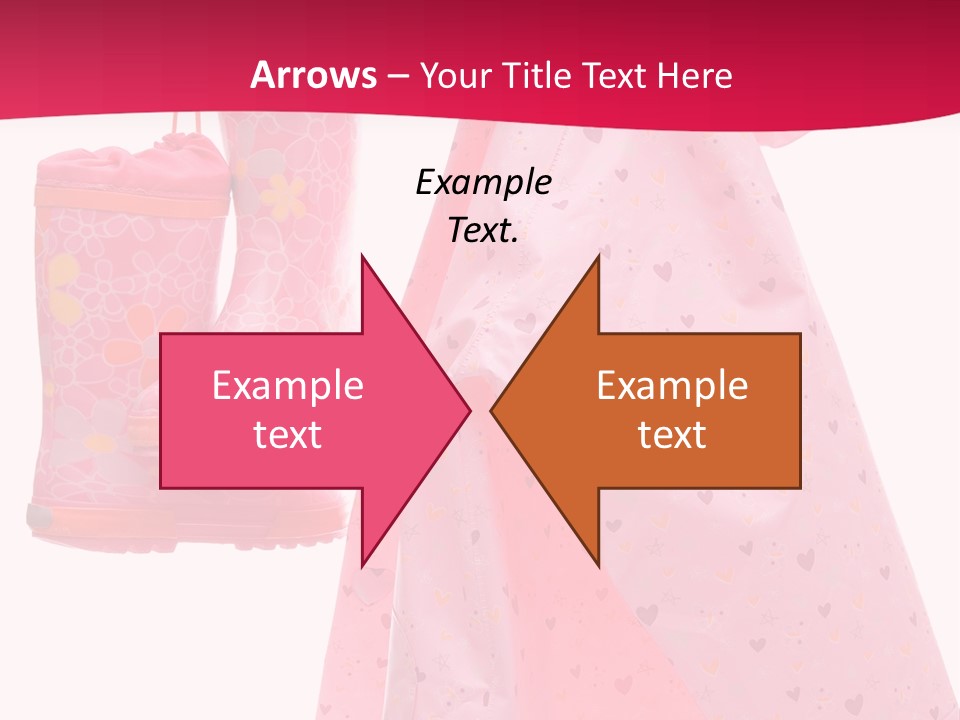 Childhood Wellington Isolated On White PowerPoint Template