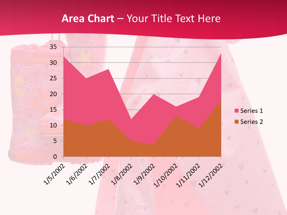 Childhood Wellington Isolated On White PowerPoint Template