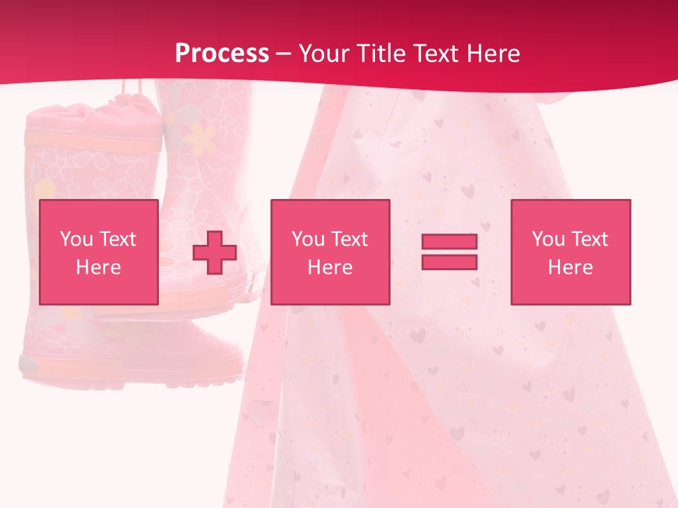 Childhood Wellington Isolated On White PowerPoint Template