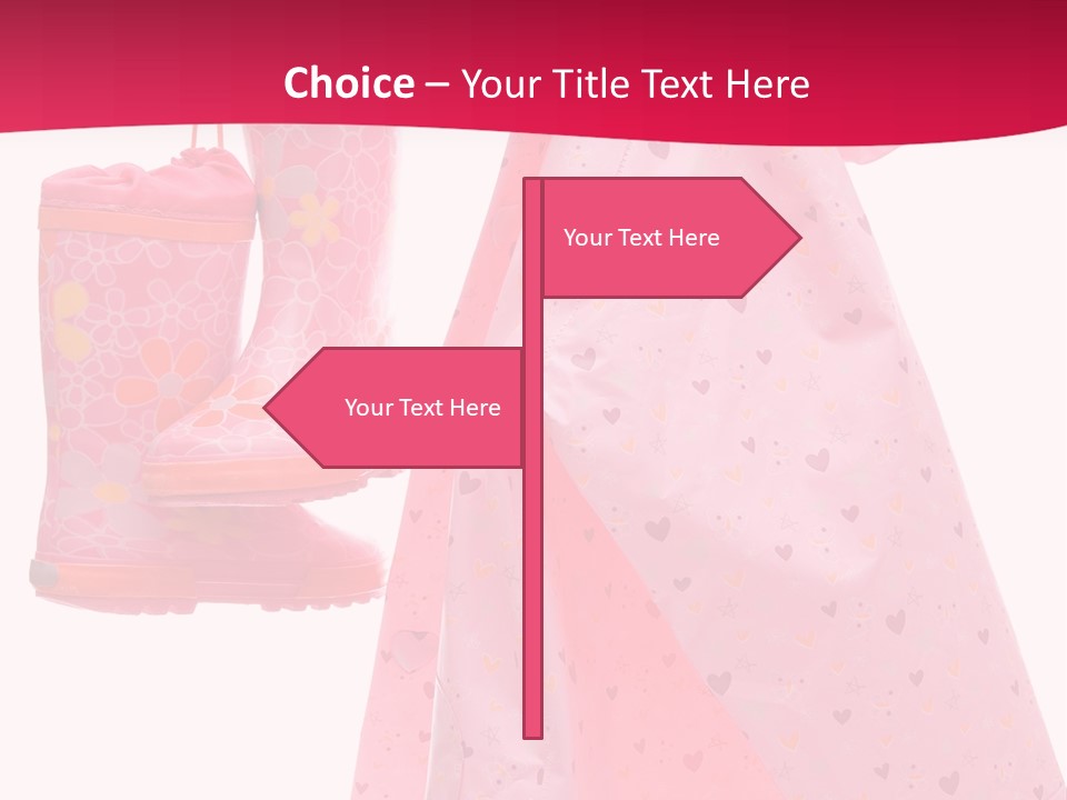 Childhood Wellington Isolated On White PowerPoint Template