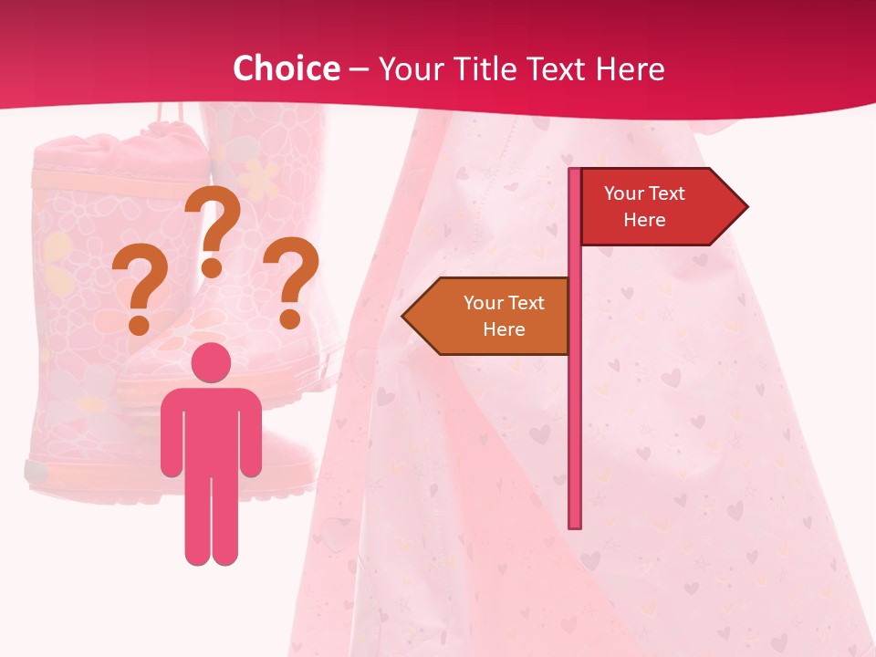 Childhood Wellington Isolated On White PowerPoint Template