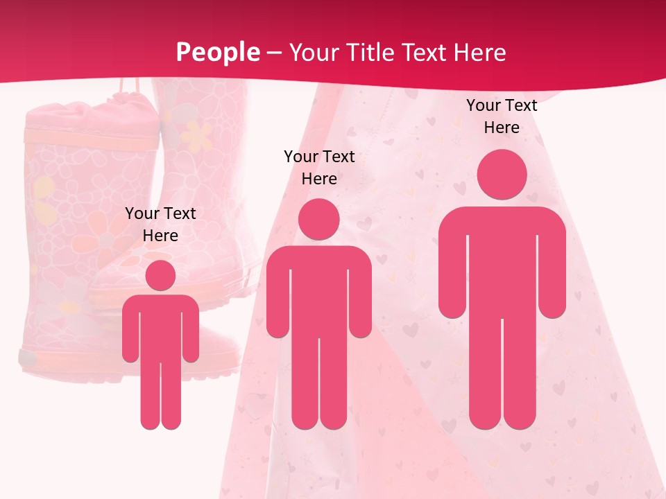 Childhood Wellington Isolated On White PowerPoint Template