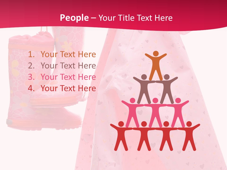 Childhood Wellington Isolated On White PowerPoint Template