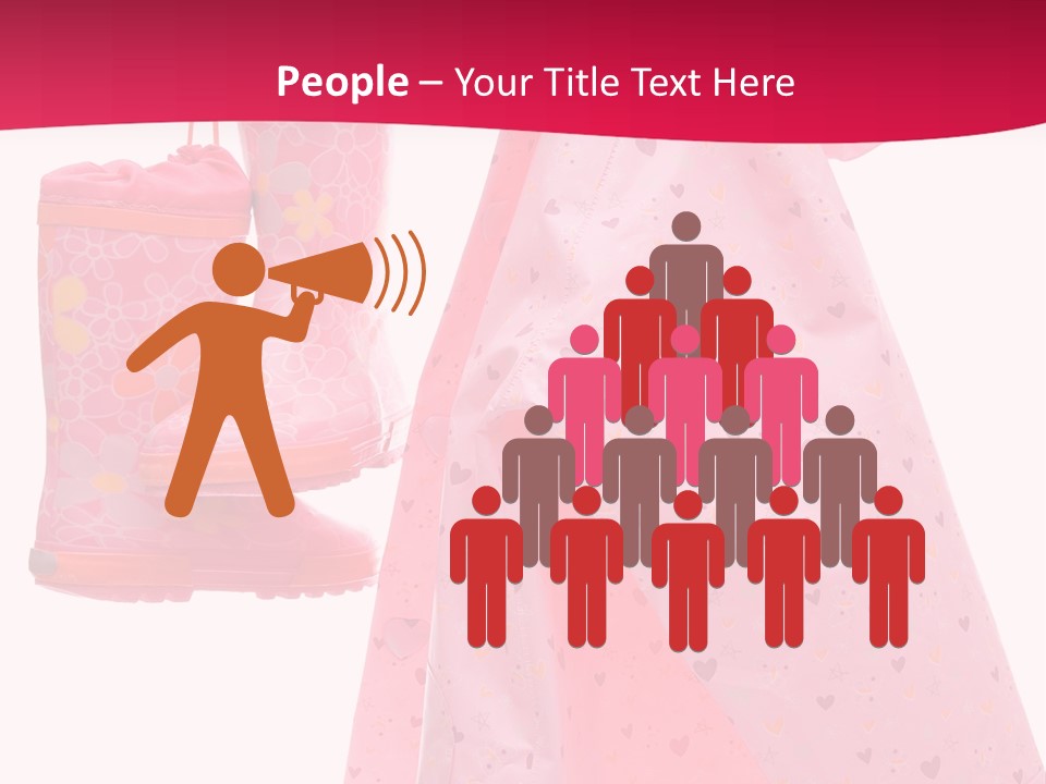 Childhood Wellington Isolated On White PowerPoint Template