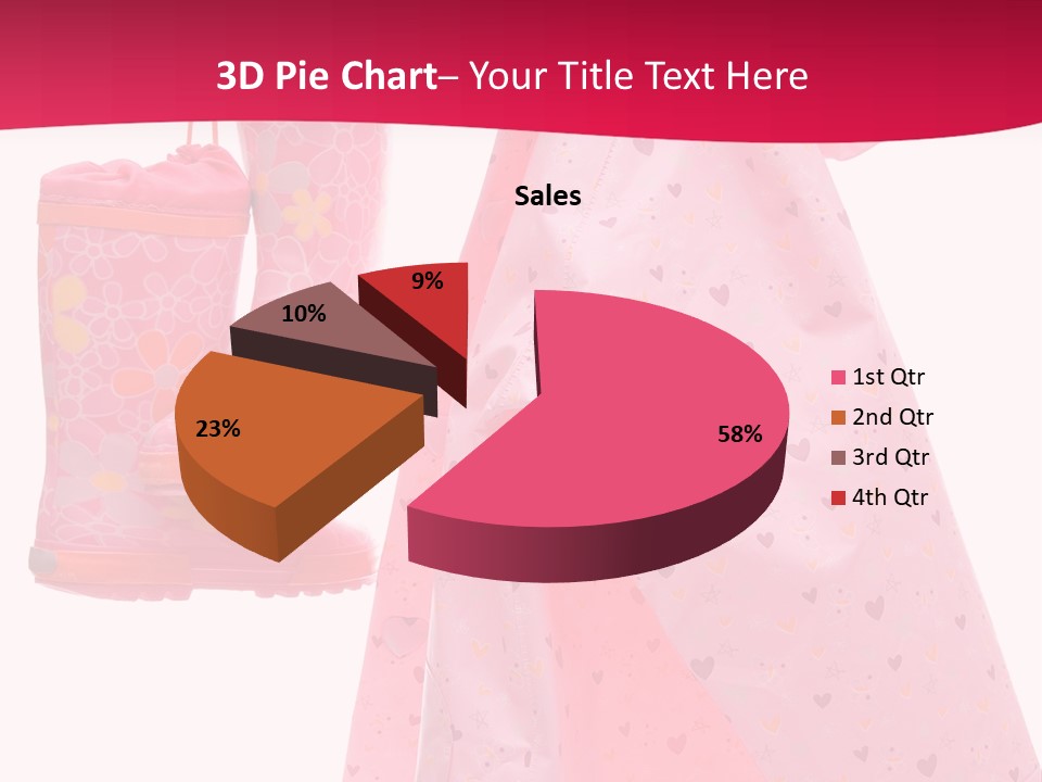 Childhood Wellington Isolated On White PowerPoint Template