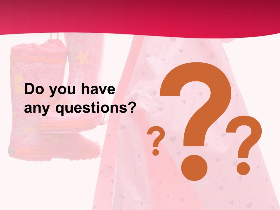 Childhood Wellington Isolated On White PowerPoint Template