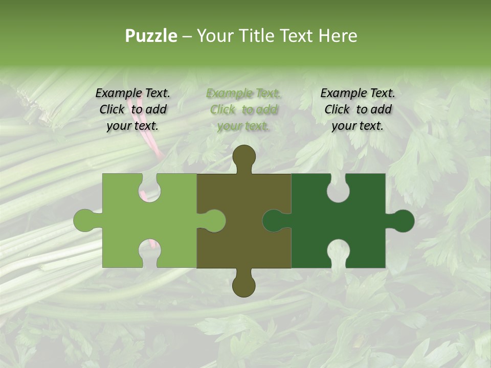 Vegetable Green Leaf Food PowerPoint Template