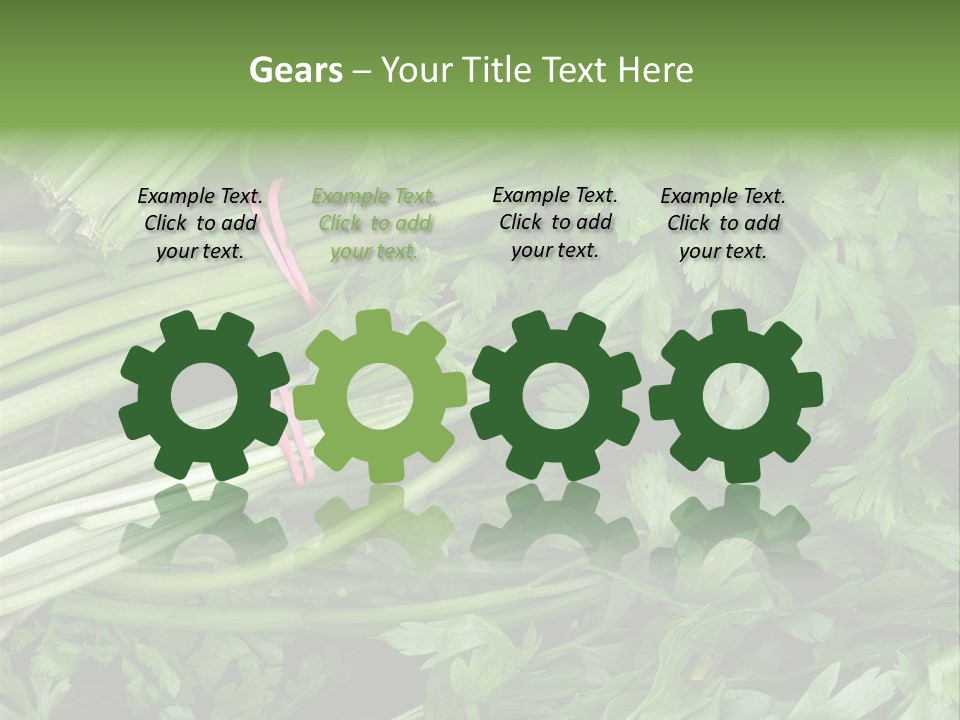 Vegetable Green Leaf Food PowerPoint Template