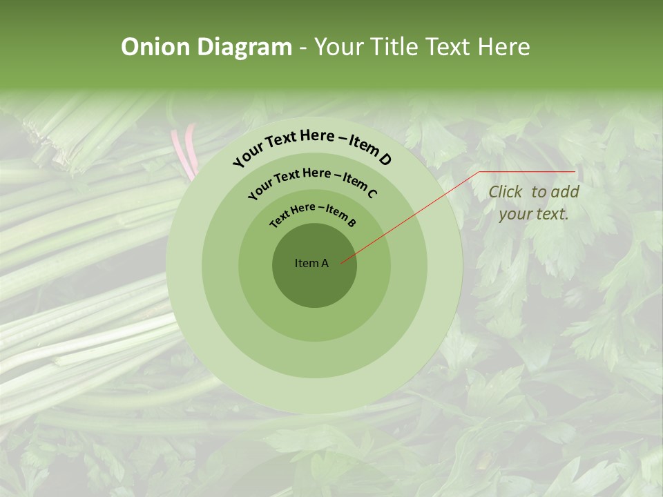 Vegetable Green Leaf Food PowerPoint Template