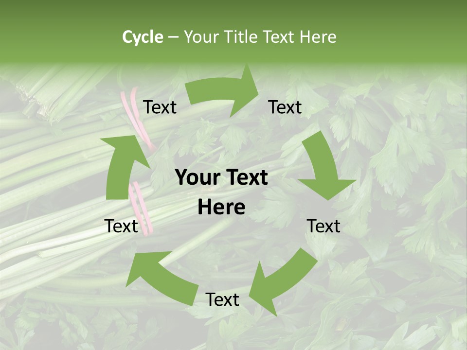 Vegetable Green Leaf Food PowerPoint Template