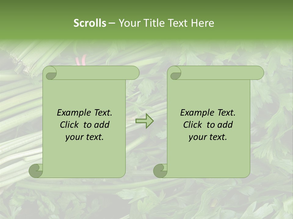 Vegetable Green Leaf Food PowerPoint Template
