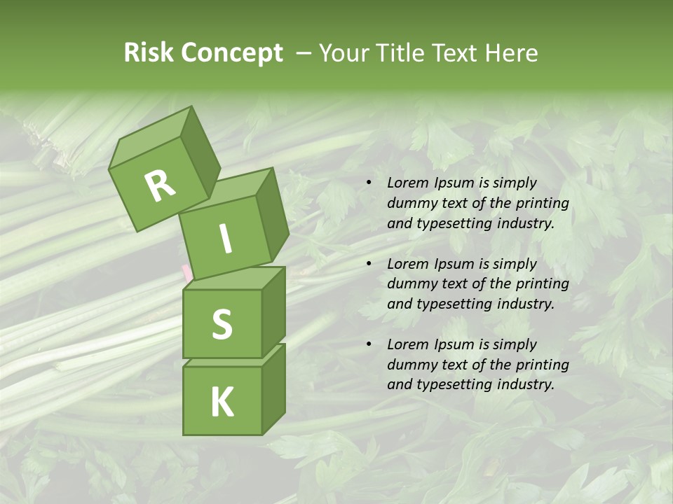 Vegetable Green Leaf Food PowerPoint Template