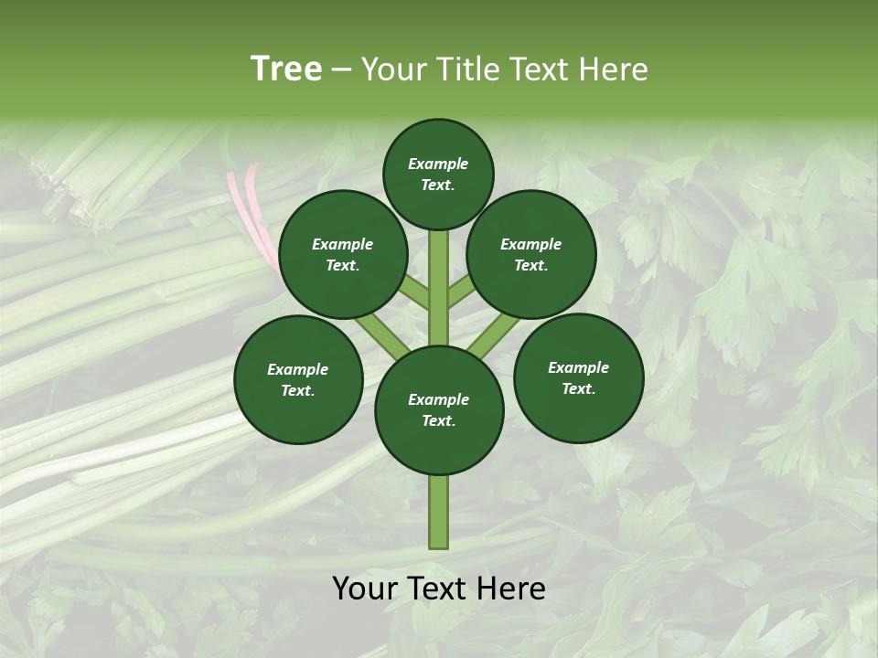 Vegetable Green Leaf Food PowerPoint Template