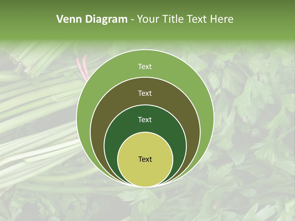 Vegetable Green Leaf Food PowerPoint Template