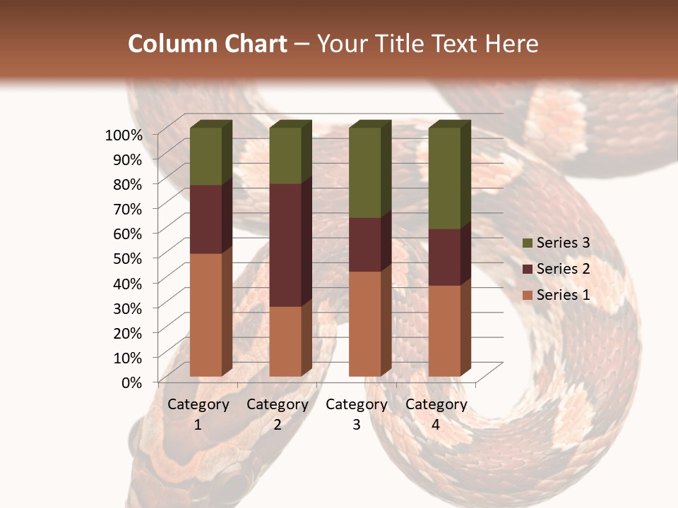 Red Rat Snake Isolated Slither PowerPoint Template