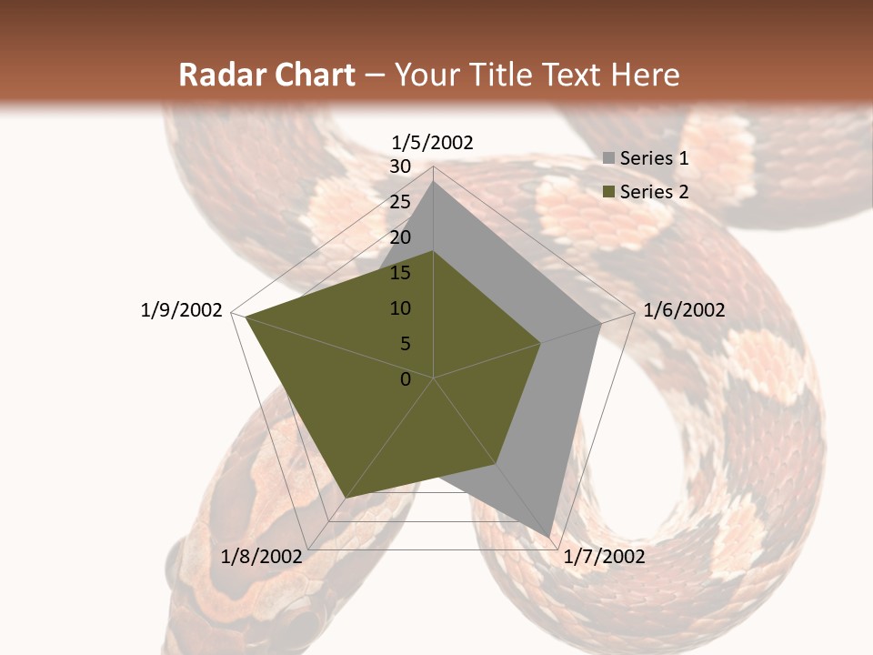 Red Rat Snake Isolated Slither PowerPoint Template