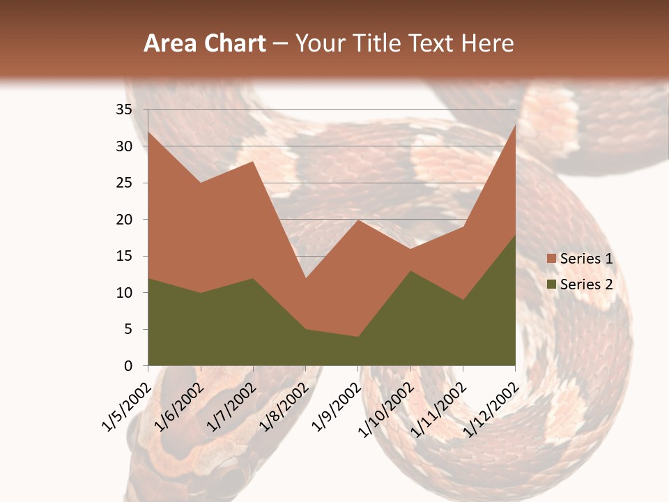 Red Rat Snake Isolated Slither PowerPoint Template