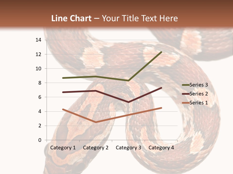 Red Rat Snake Isolated Slither PowerPoint Template