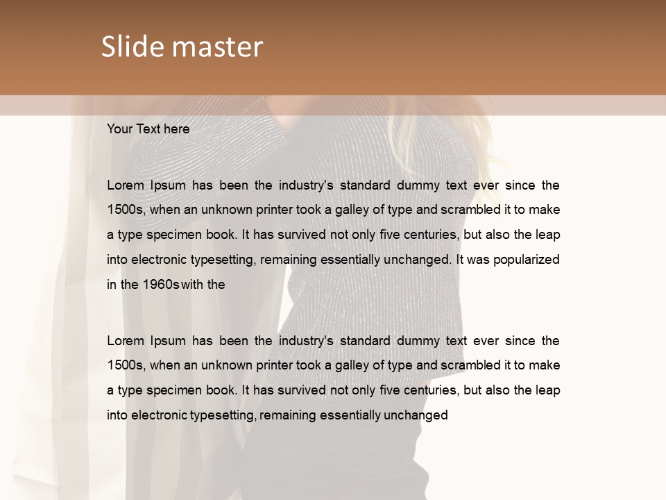 Hold Look Christmas PowerPoint Template