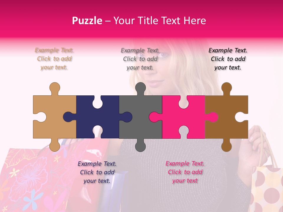 Present Buying Laugh PowerPoint Template