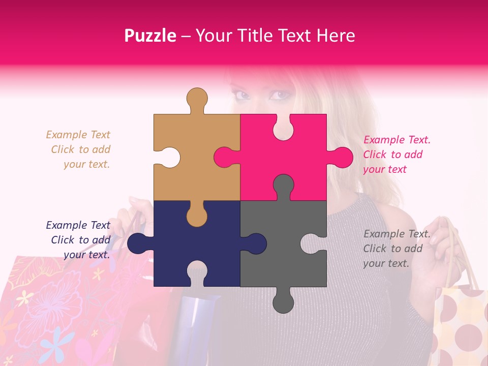 Present Buying Laugh PowerPoint Template