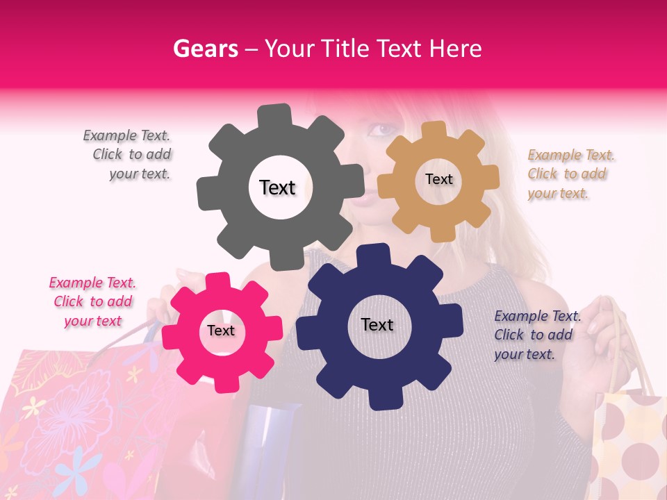 Present Buying Laugh PowerPoint Template